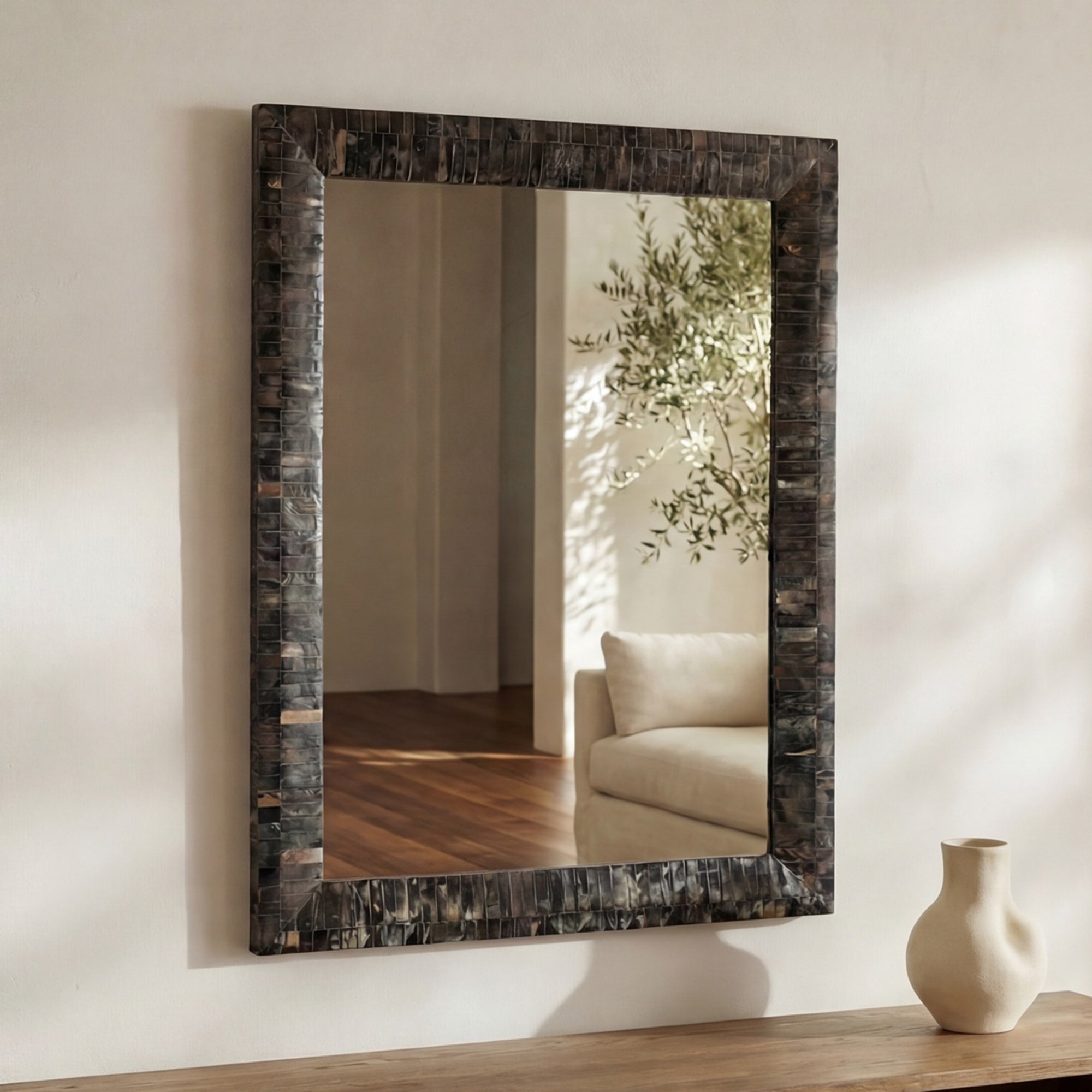 Moe's Home Avis Horn Inlay Mirror