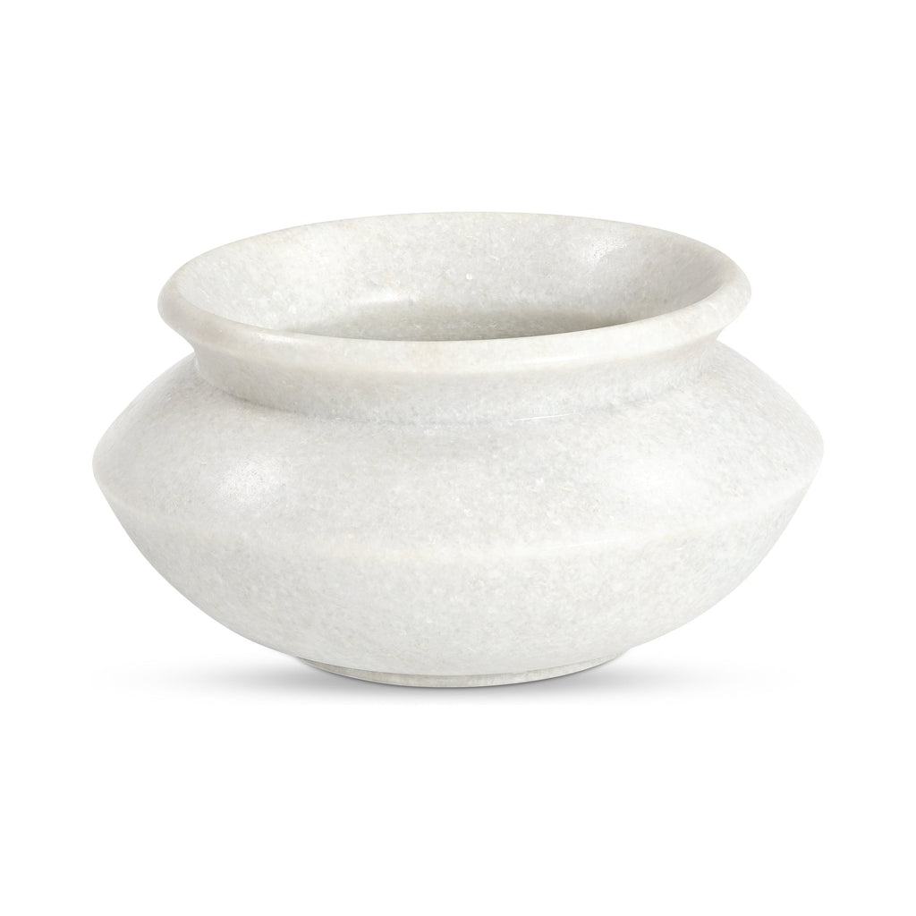 Moe's Home Romano Vessel White Marble