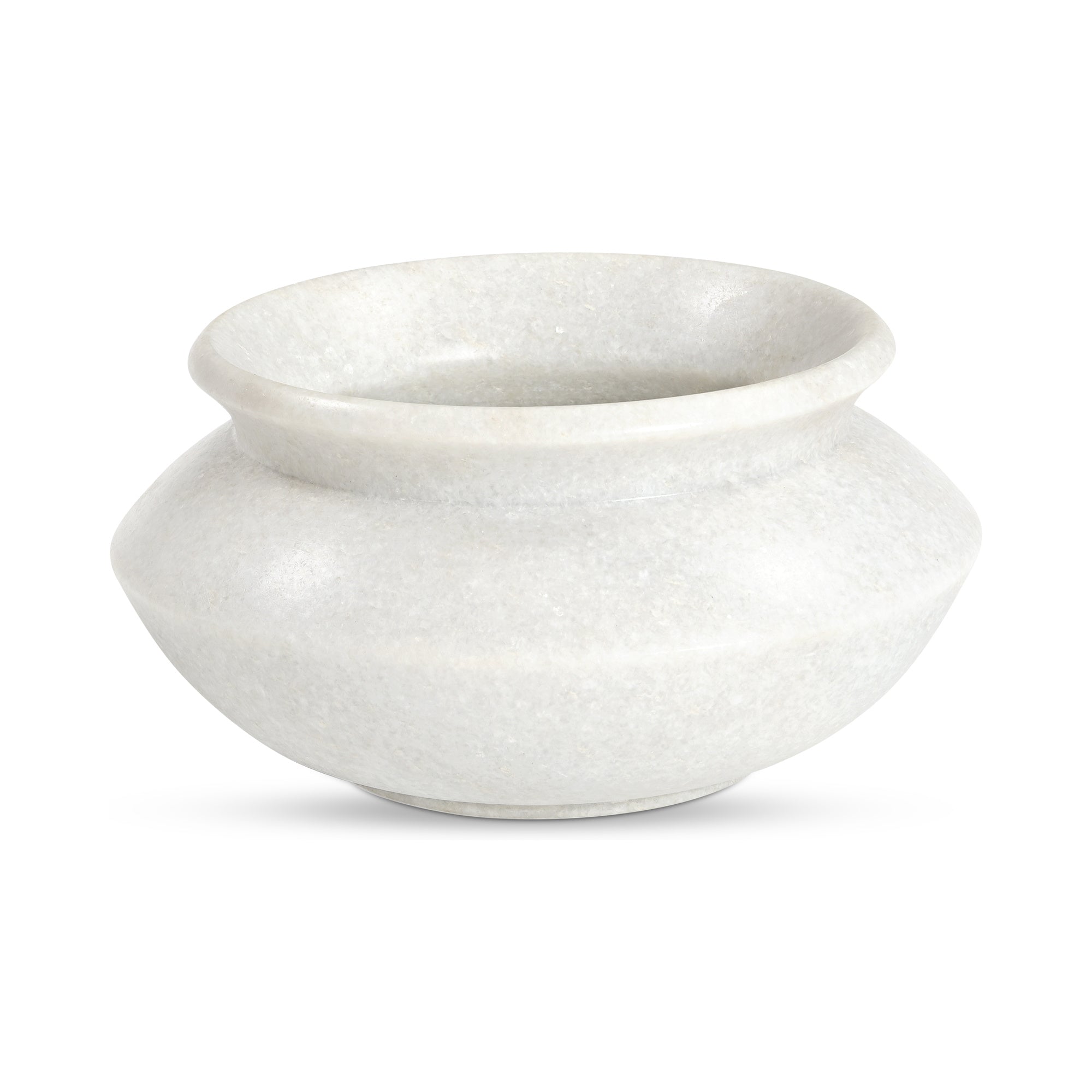Moe's Home Romano Vessel White Marble