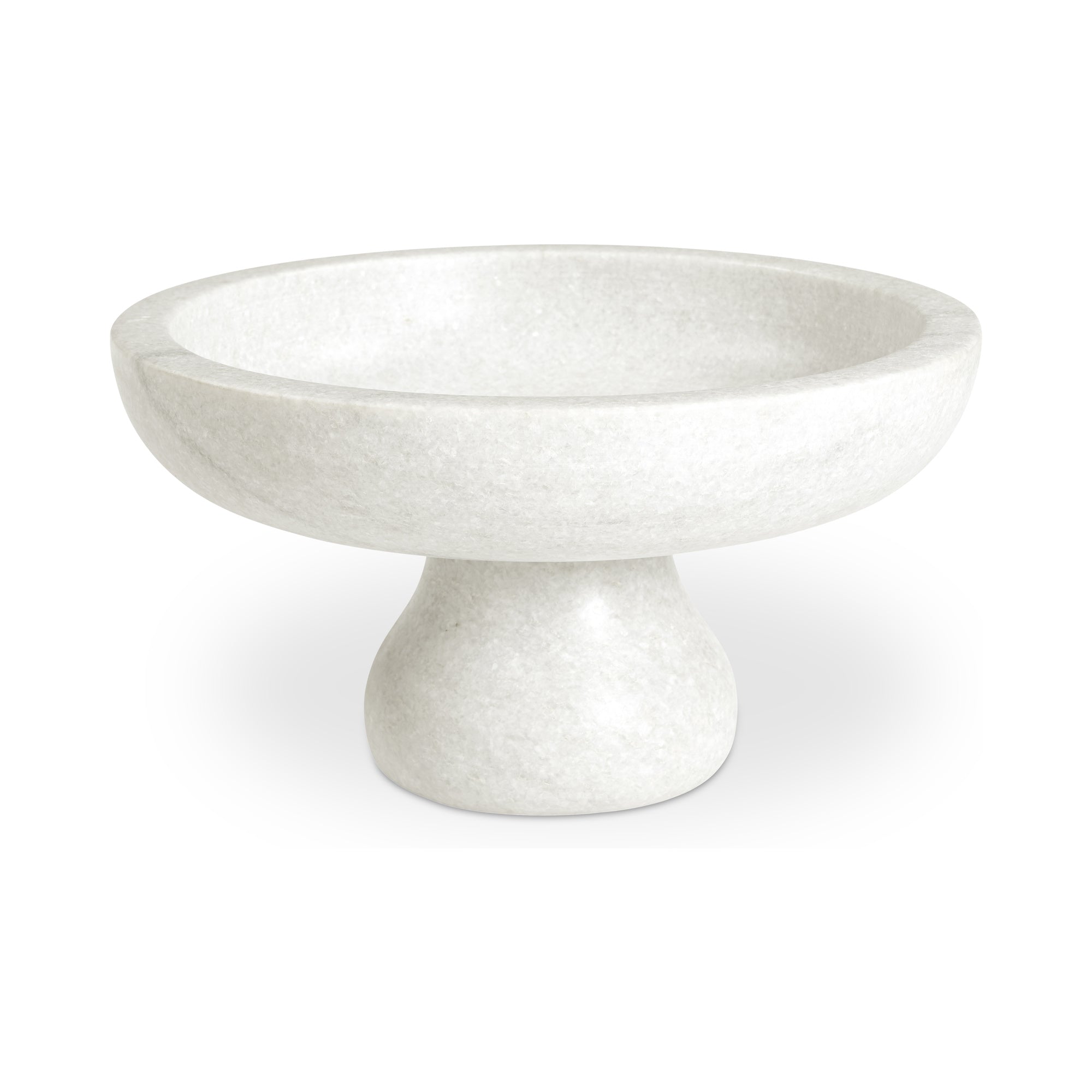 Moe's Home Palermo Pedestal Bowl White Marble