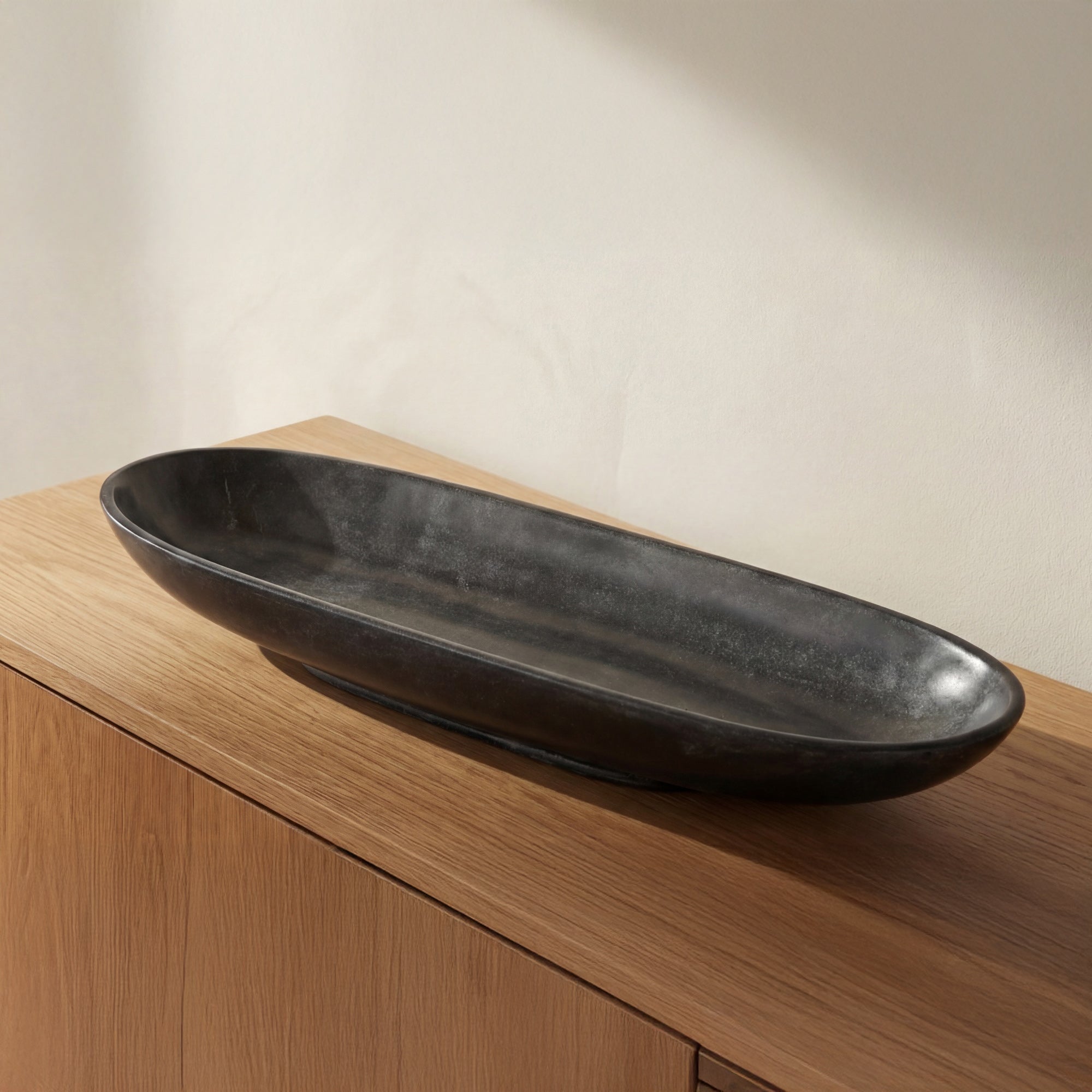 Moe's Home Venetia Tray Black Marble