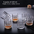 Vintage Thick Crystal Glass Wine and Champagne Cup Set