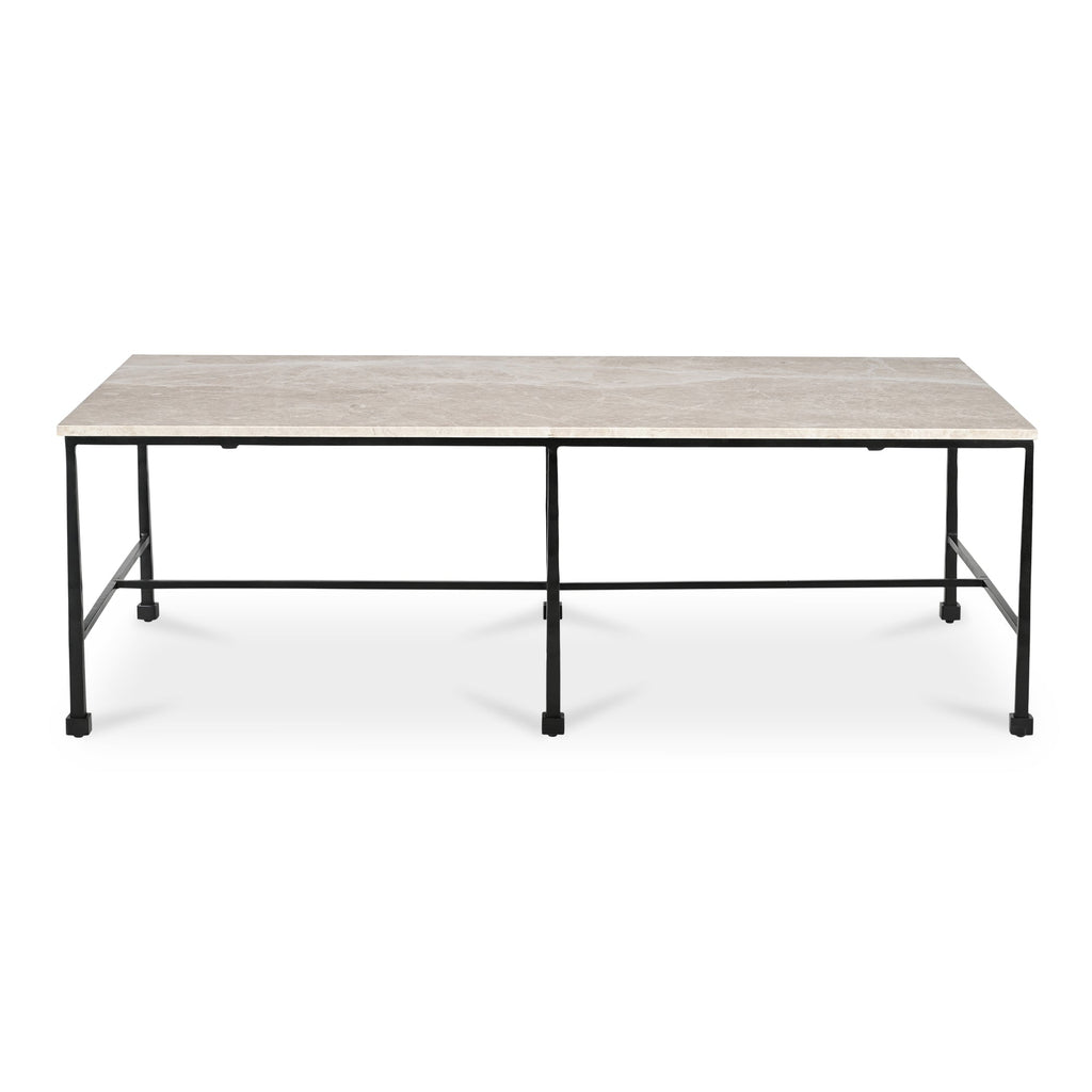 Moe's Home River Coffee Table Botticino Marble