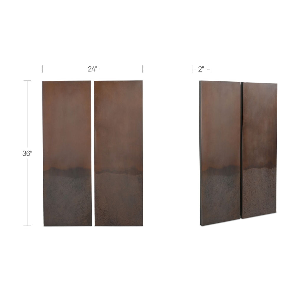 Moe's Home Smith Wall Decor Bronze - Set of Two