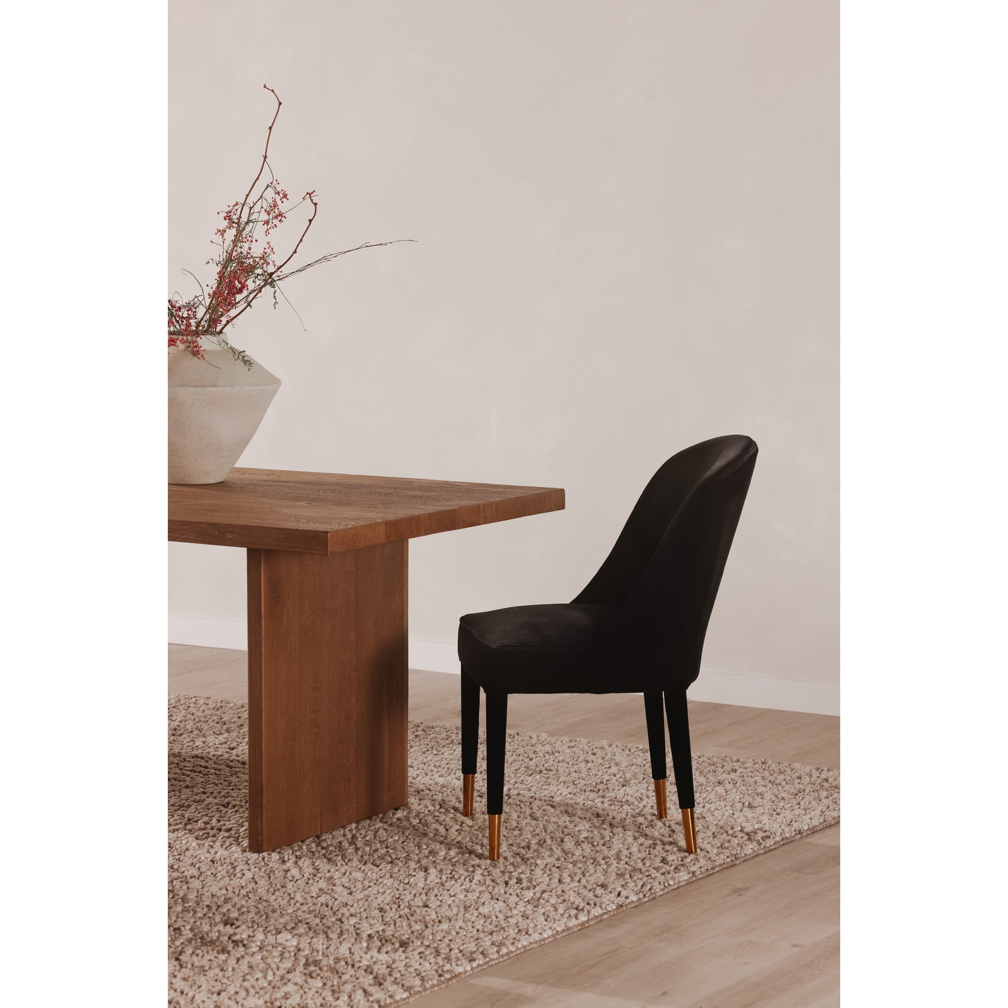 Moe's Home Koshi Dining Table Sandblasted Amber Oak