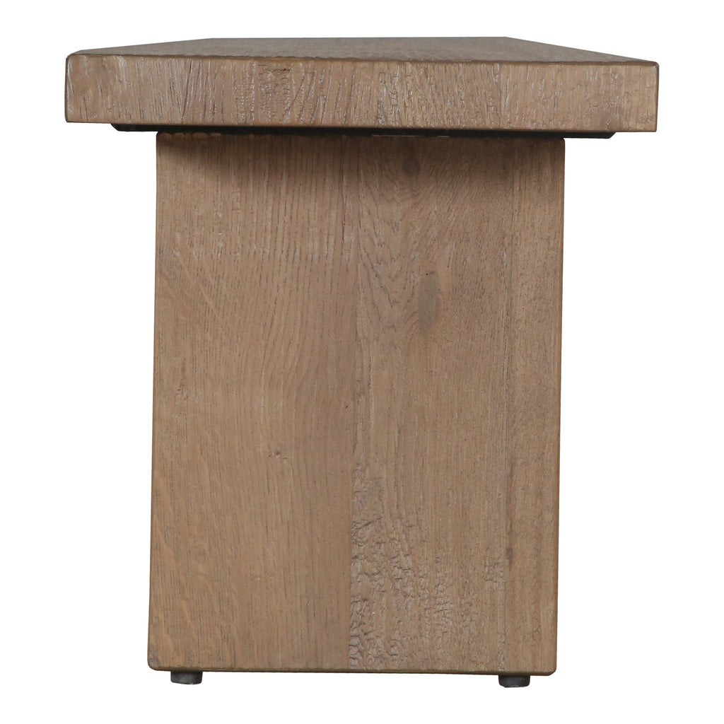 Moe's Home Koshi Bench Sandblasted Amber Oak