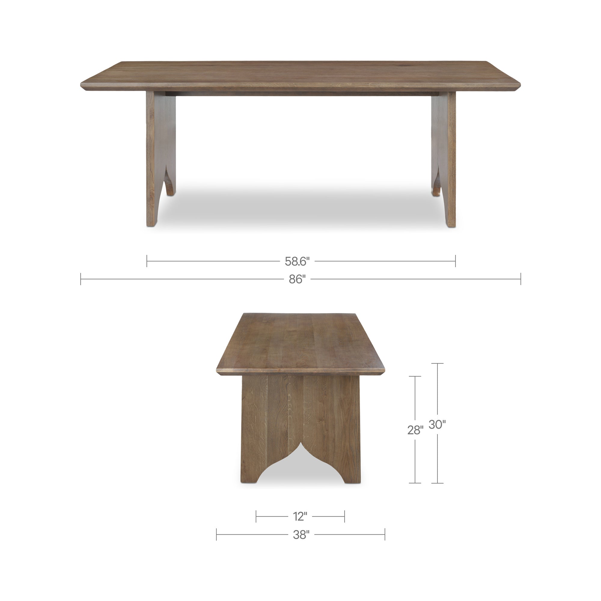 Moe's Home Lake Dining Table
