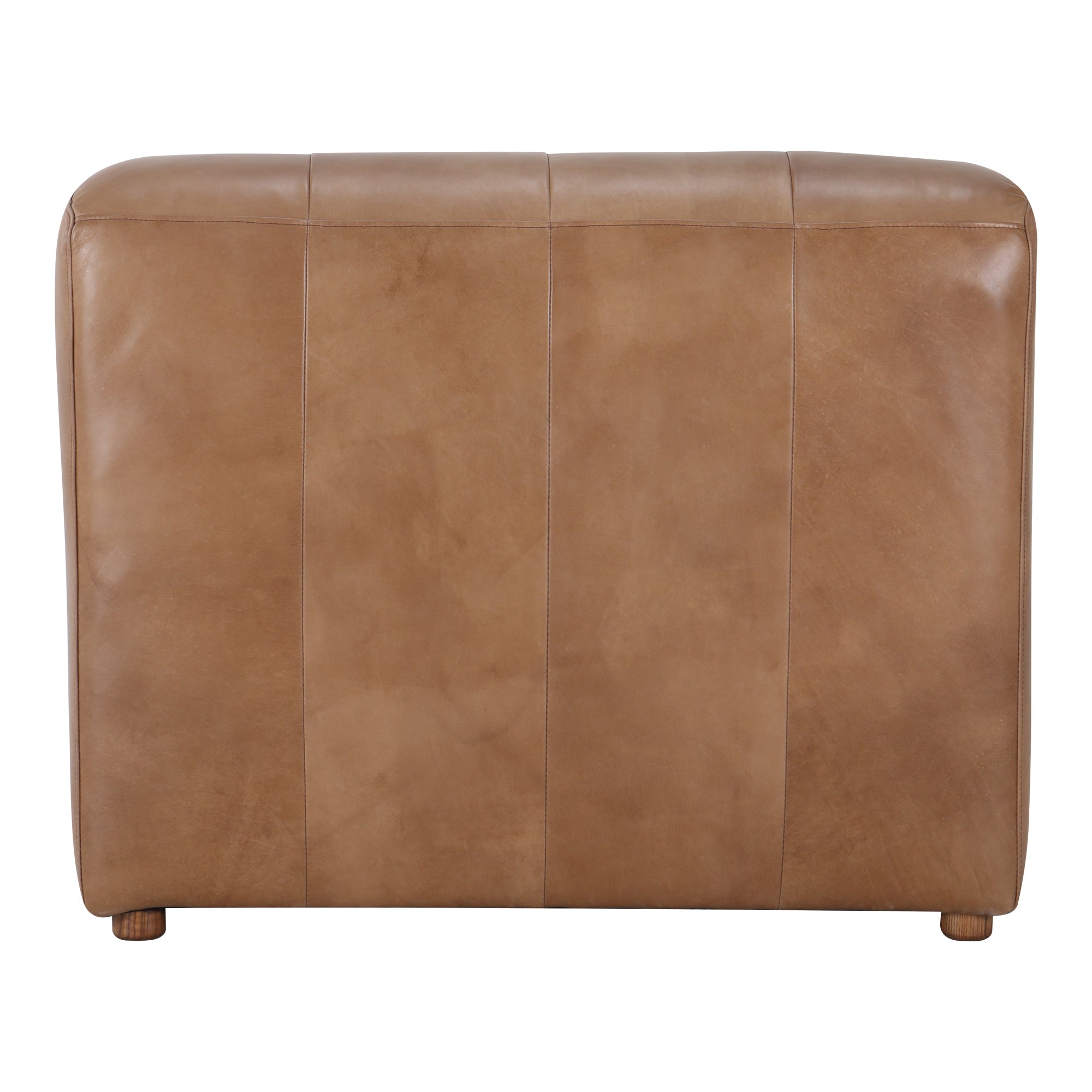 Moe's Home Ramsay Leather Slipper Chair Tan