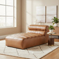 Moe's Home Ramsay Leather Chaise Tan