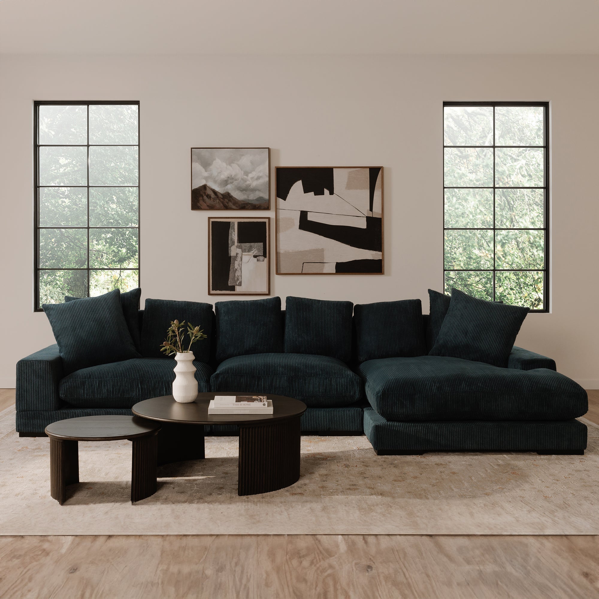 Moe's Home Penny Large Coffee Table Dark Brown