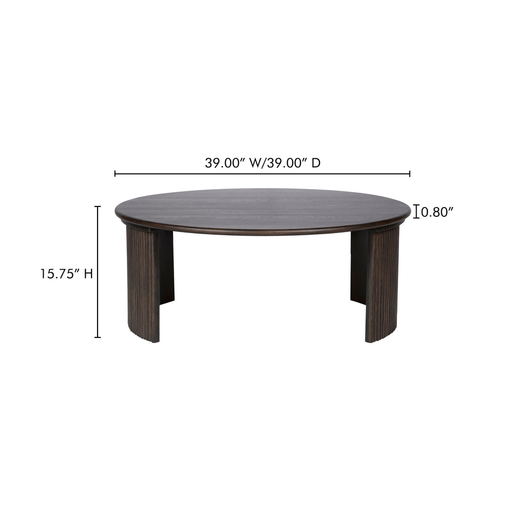 Moe's Home Penny Large Coffee Table Dark Brown