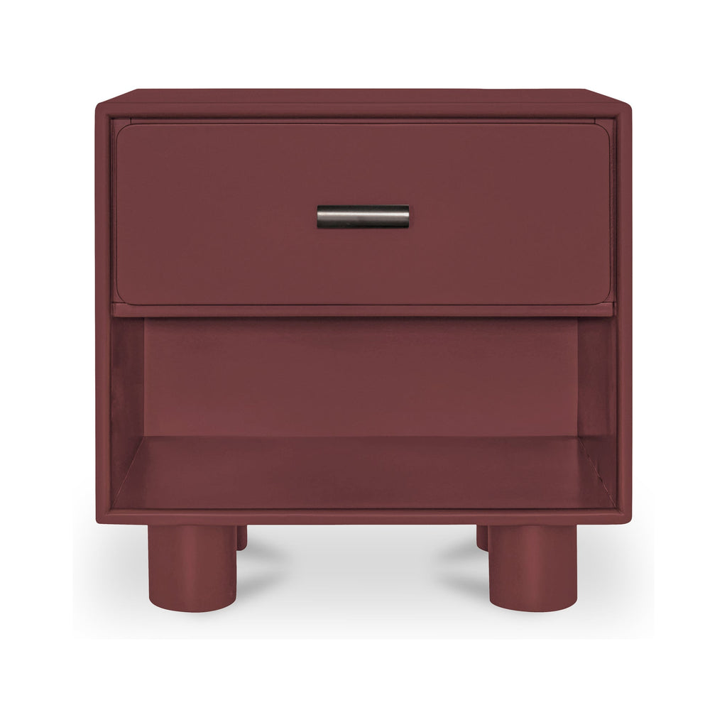 Moe's Home Jolene Nightstand Deep Red