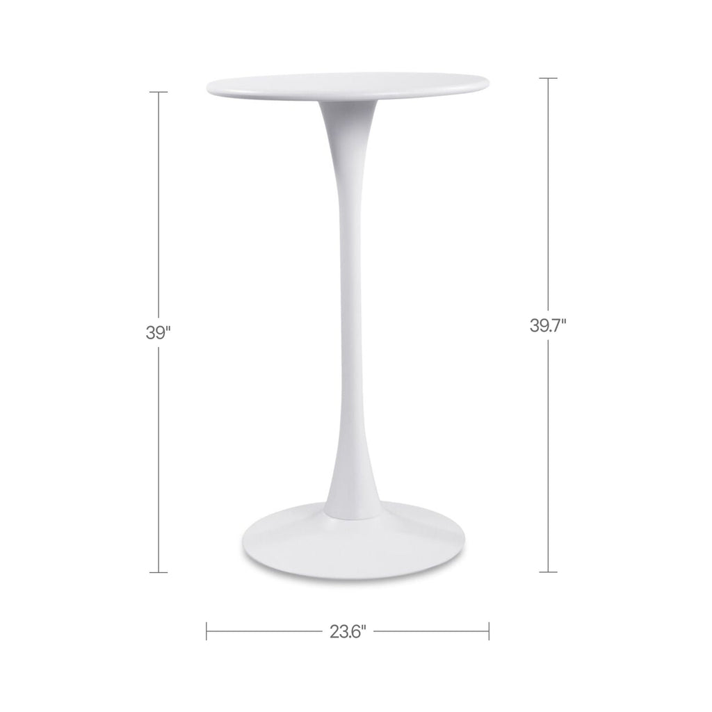 Moe's Home Gage Outdoor Bar Table White