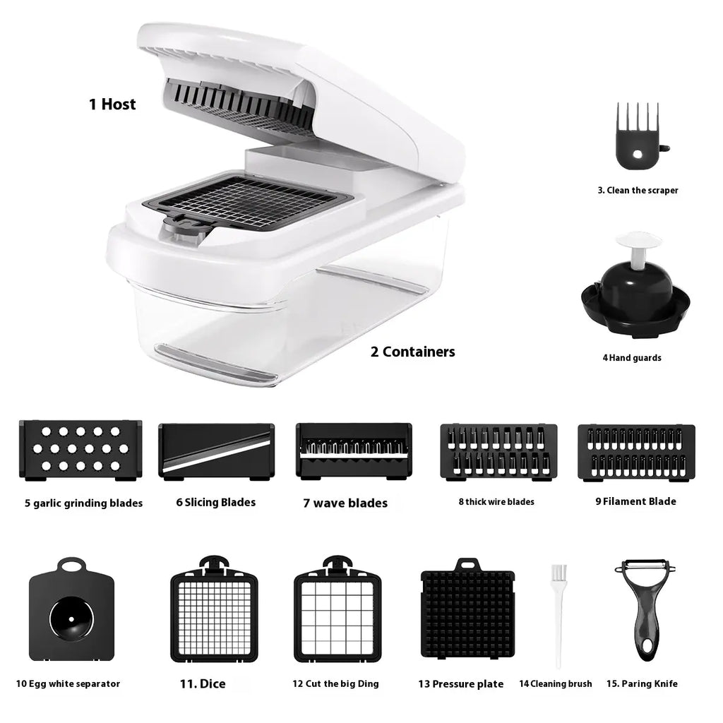 15-in-1 Multi-Function Vegetable Chopper