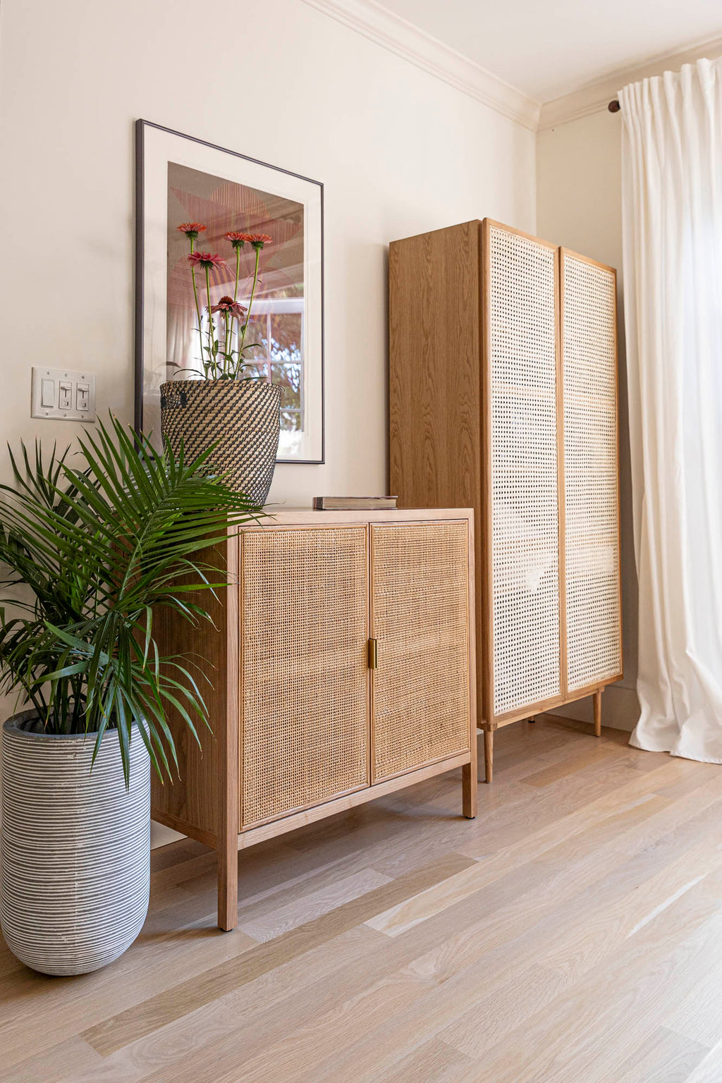 LH Home Rattan Small Sideboard