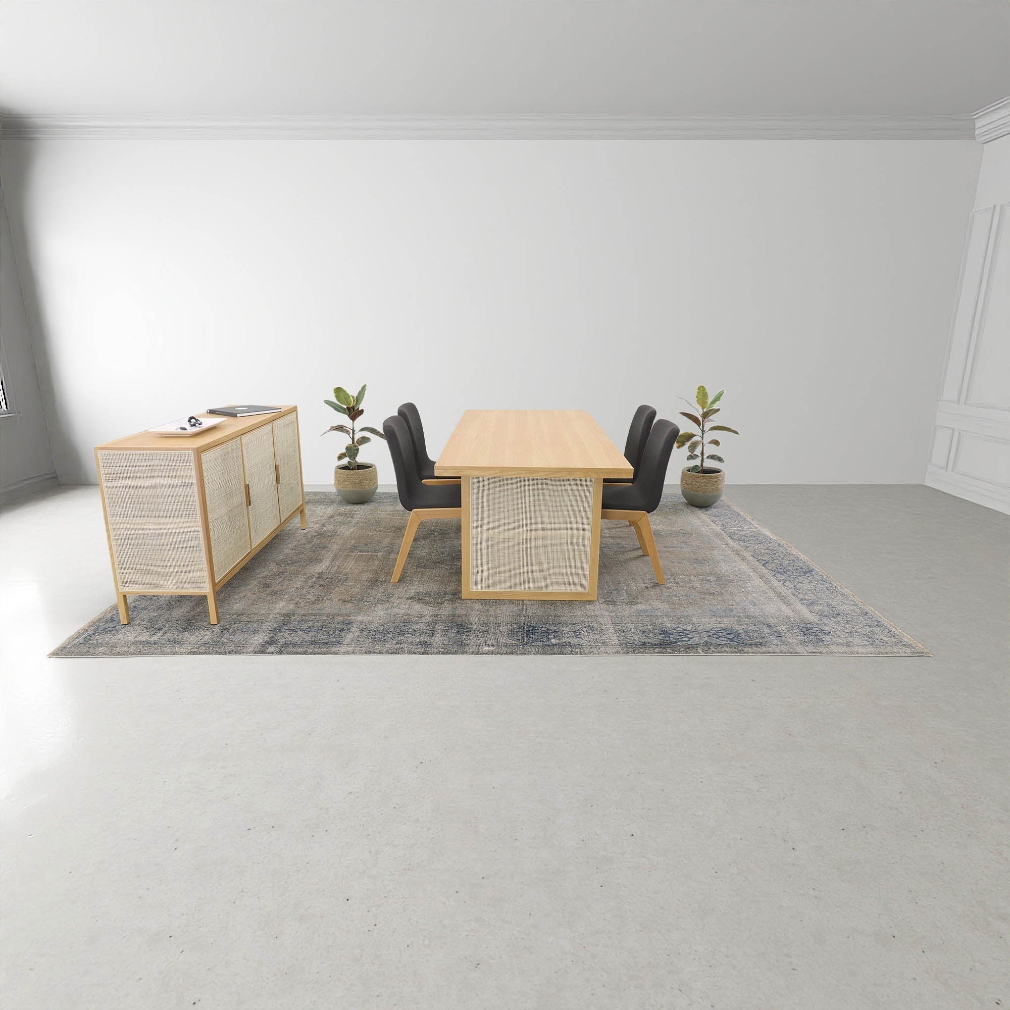 LH Home Rattan Dining Table