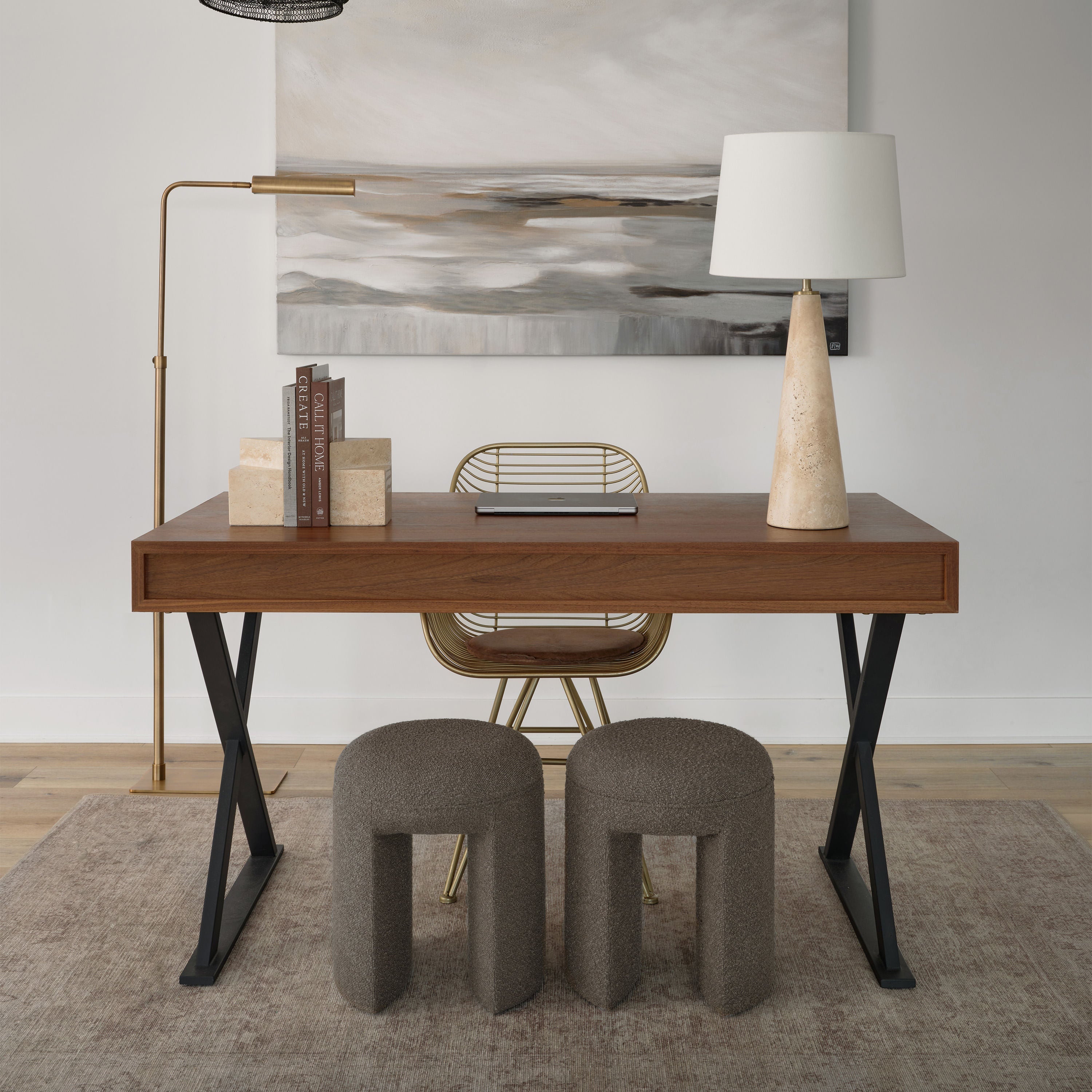 Renwil Chloe 1'2" x 1'2" Ft Handwoven Indoor Rug - Taupe / Olive