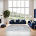 Renwil Chloe 1'2" x 1'2" Ft Handwoven Indoor Rug - Blue / Grey