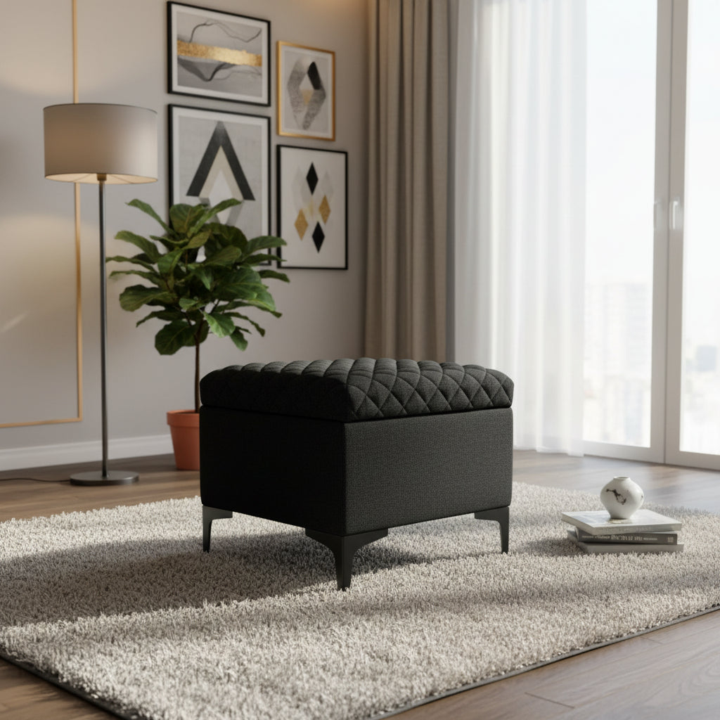 LH Home Reece Storage Ottoman