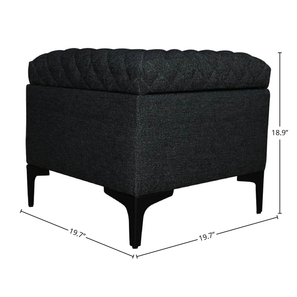LH Home Reece Storage Ottoman