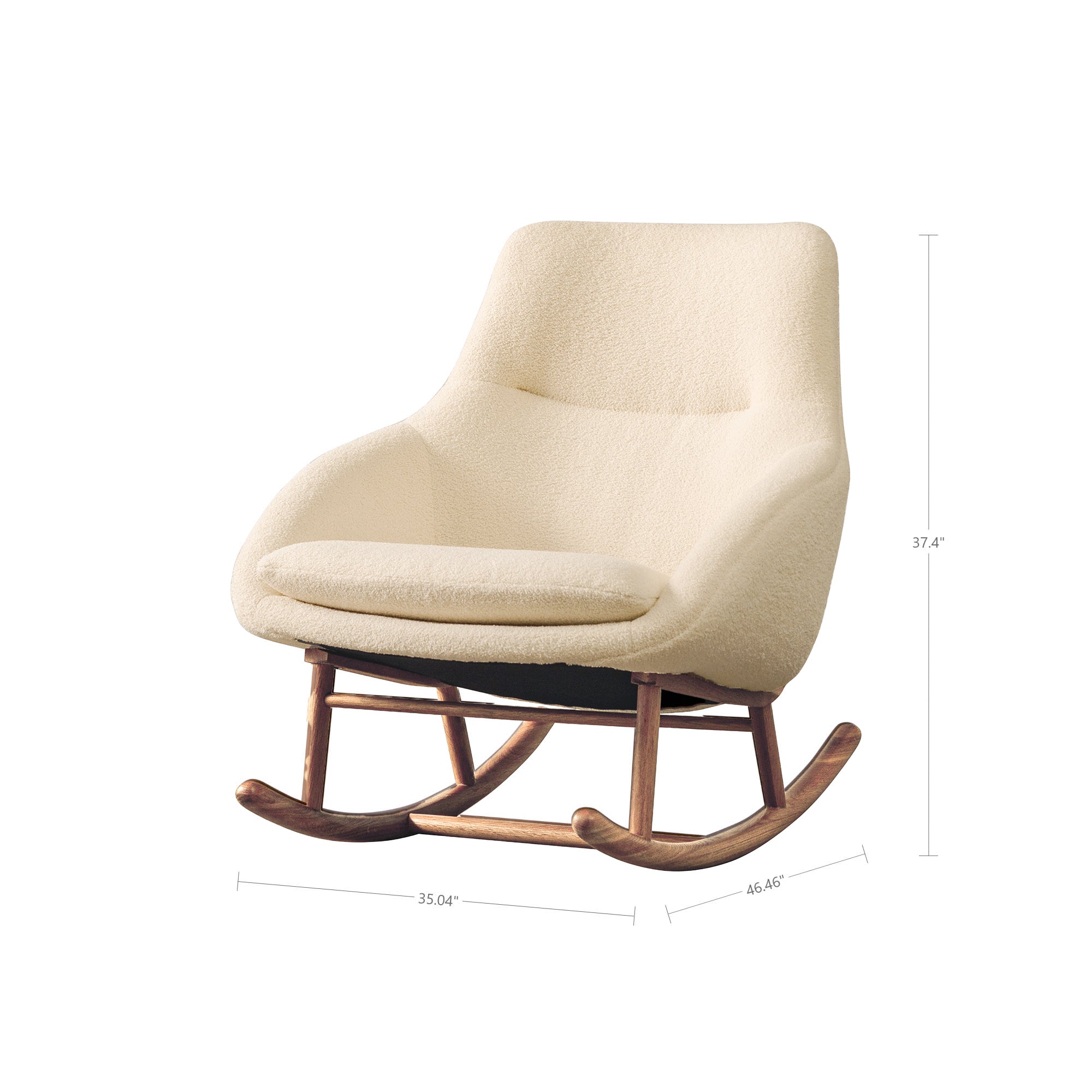 LH Home Las Vegas Rocker Club Chair