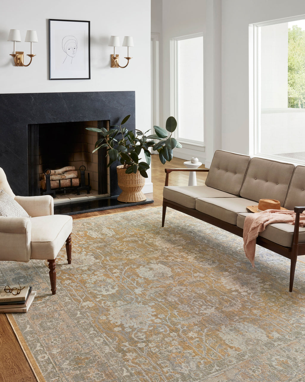 Chris Loves Julia x Loloi Rosemarie Sample Rug