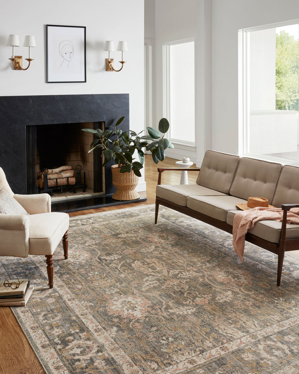 Chris Loves Julia x Loloi Rosemarie Area Rug