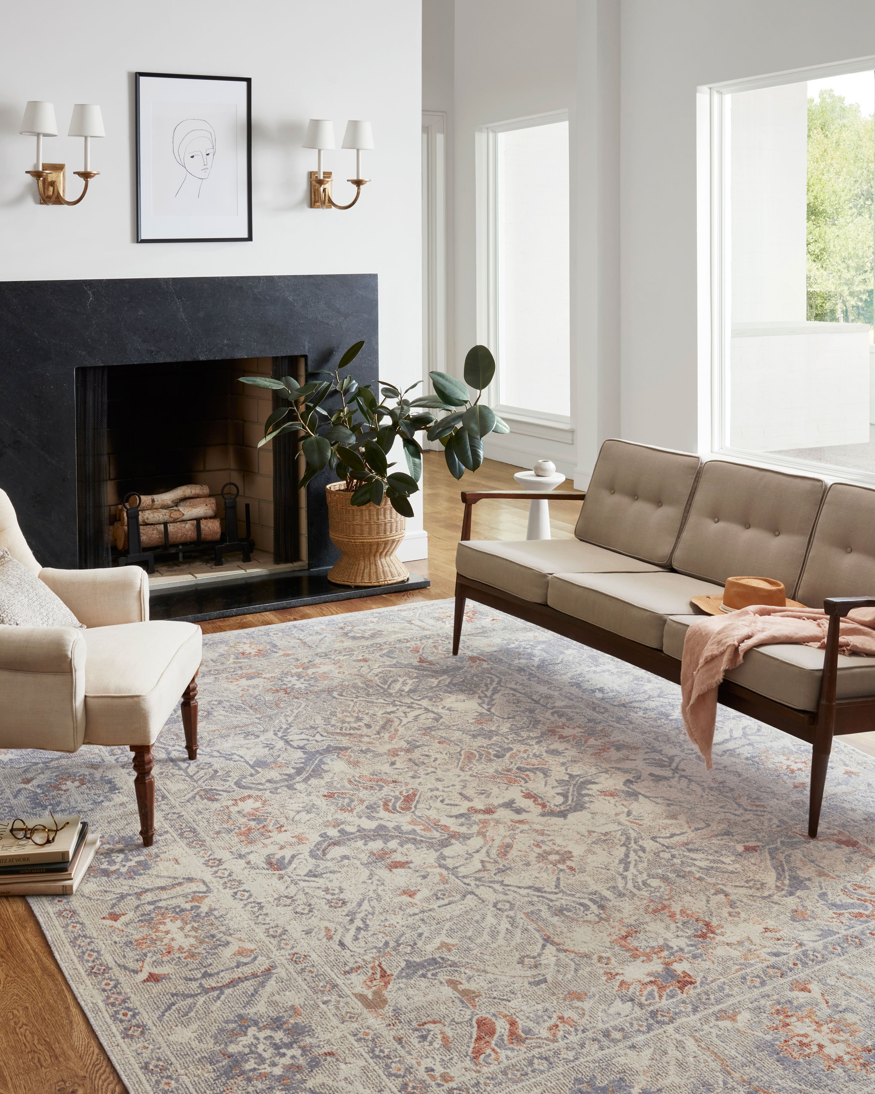 Chris Loves Julia x Loloi Rosemarie Area Rug