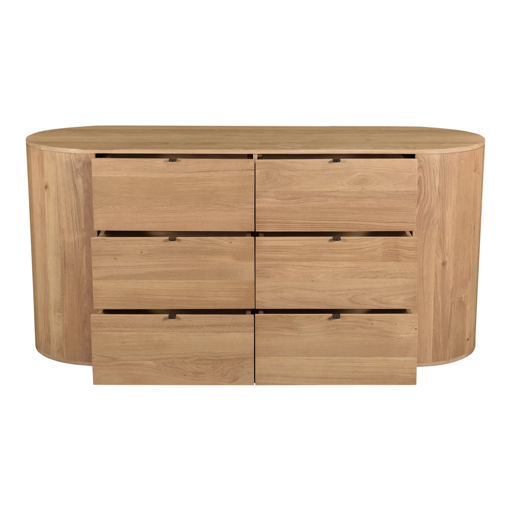 Moe's Home Theo 6 Drawer Dresser Natural