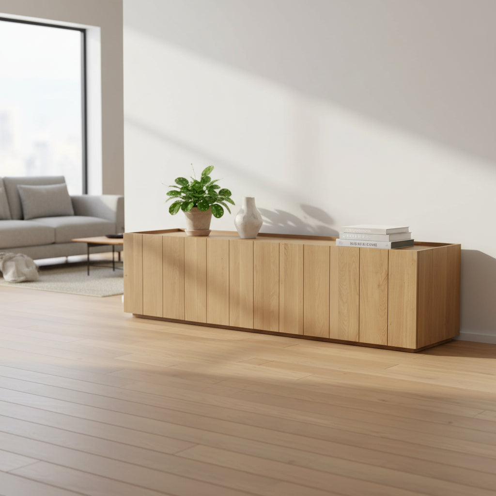 Moe's Home Plank Media Cabinet Natural