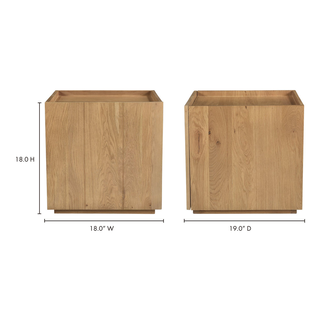 Moe's Home Plank Nightstand Natural