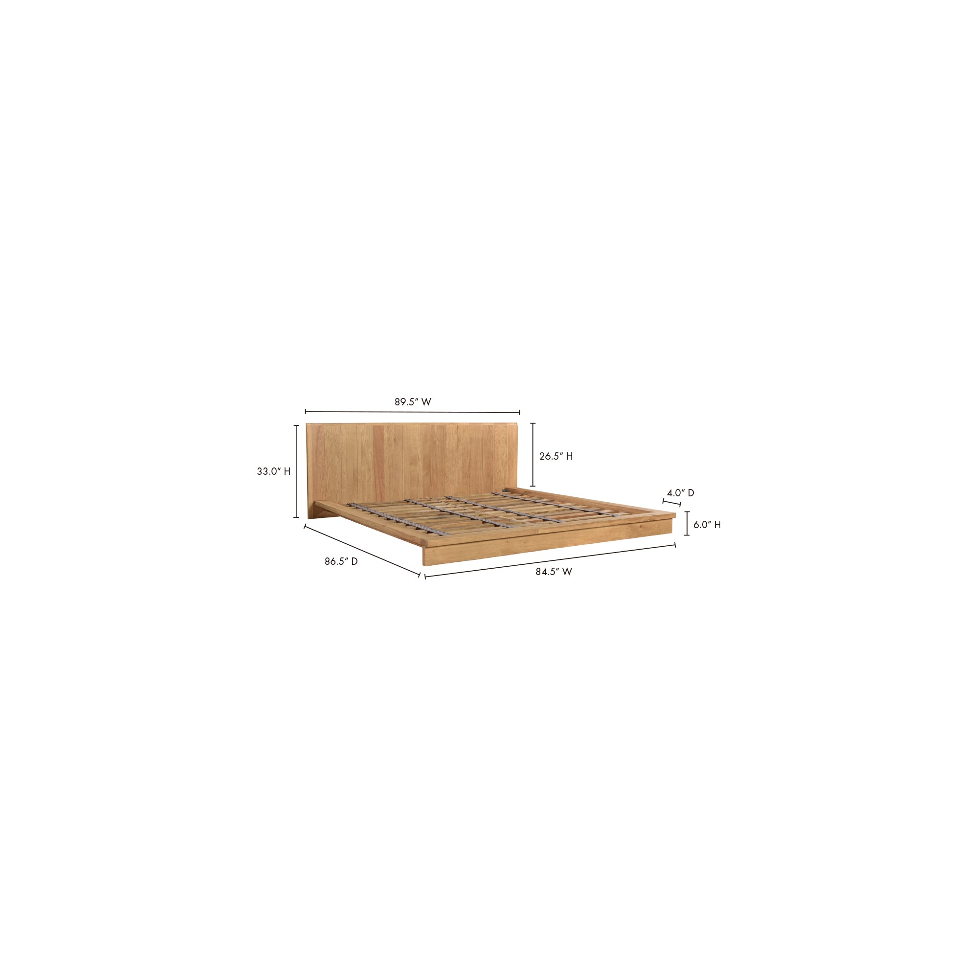 Moe's Home Plank Bed