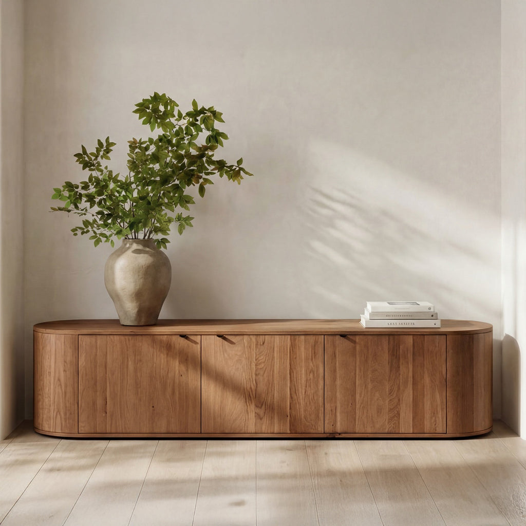 Moe's Home Theo Media Bench Brown