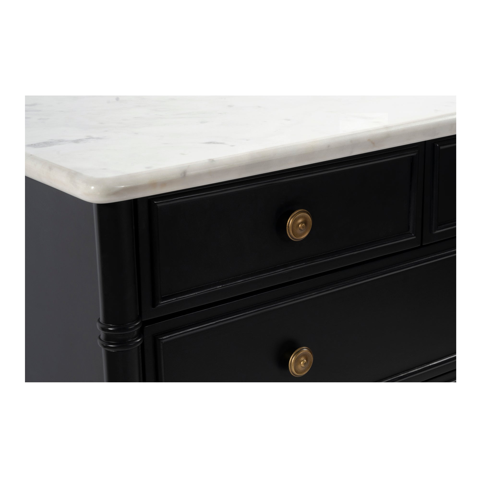 Moe's Home Eleanor 5 Drawer Chest Black