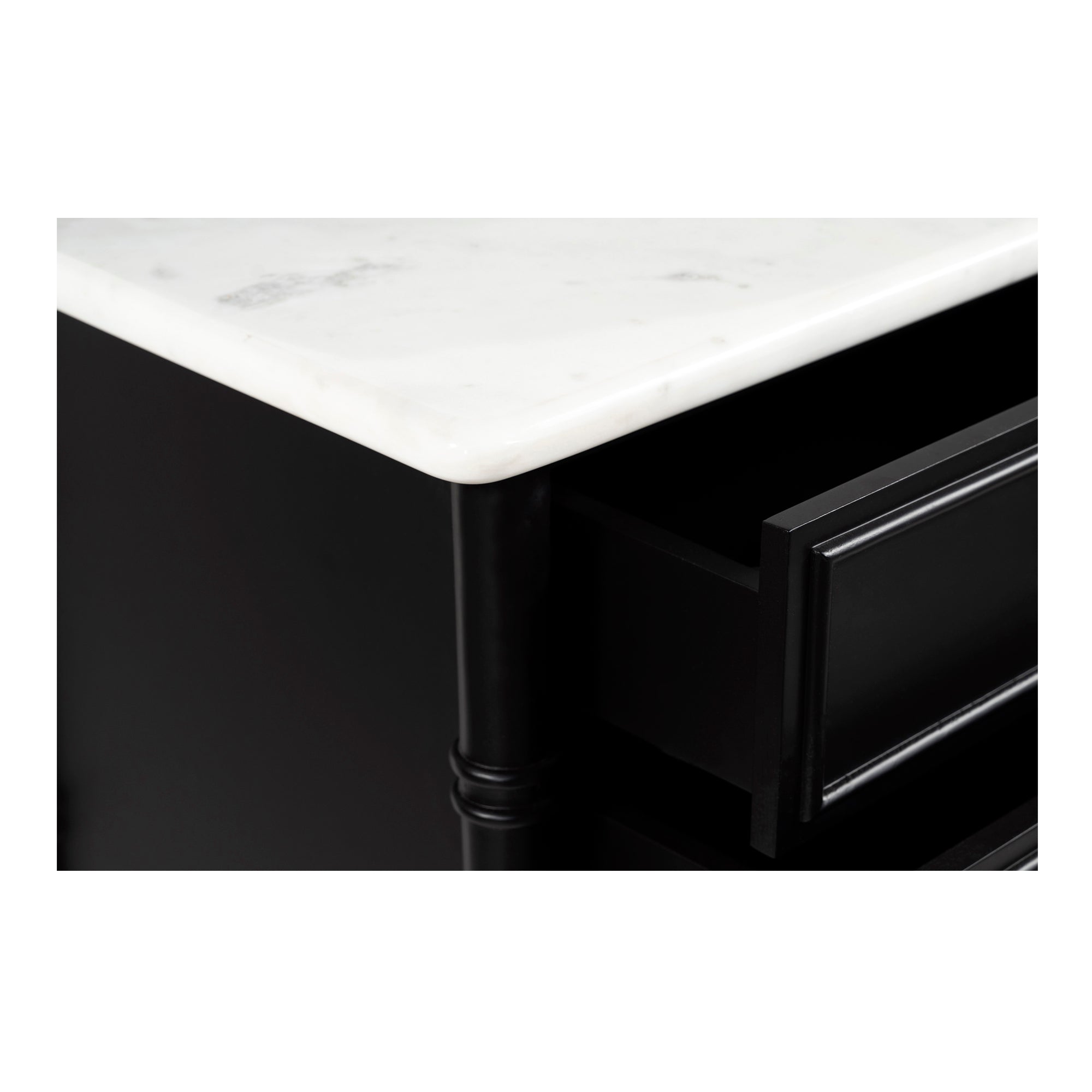 Moe's Home Eleanor 5 Drawer Chest Black