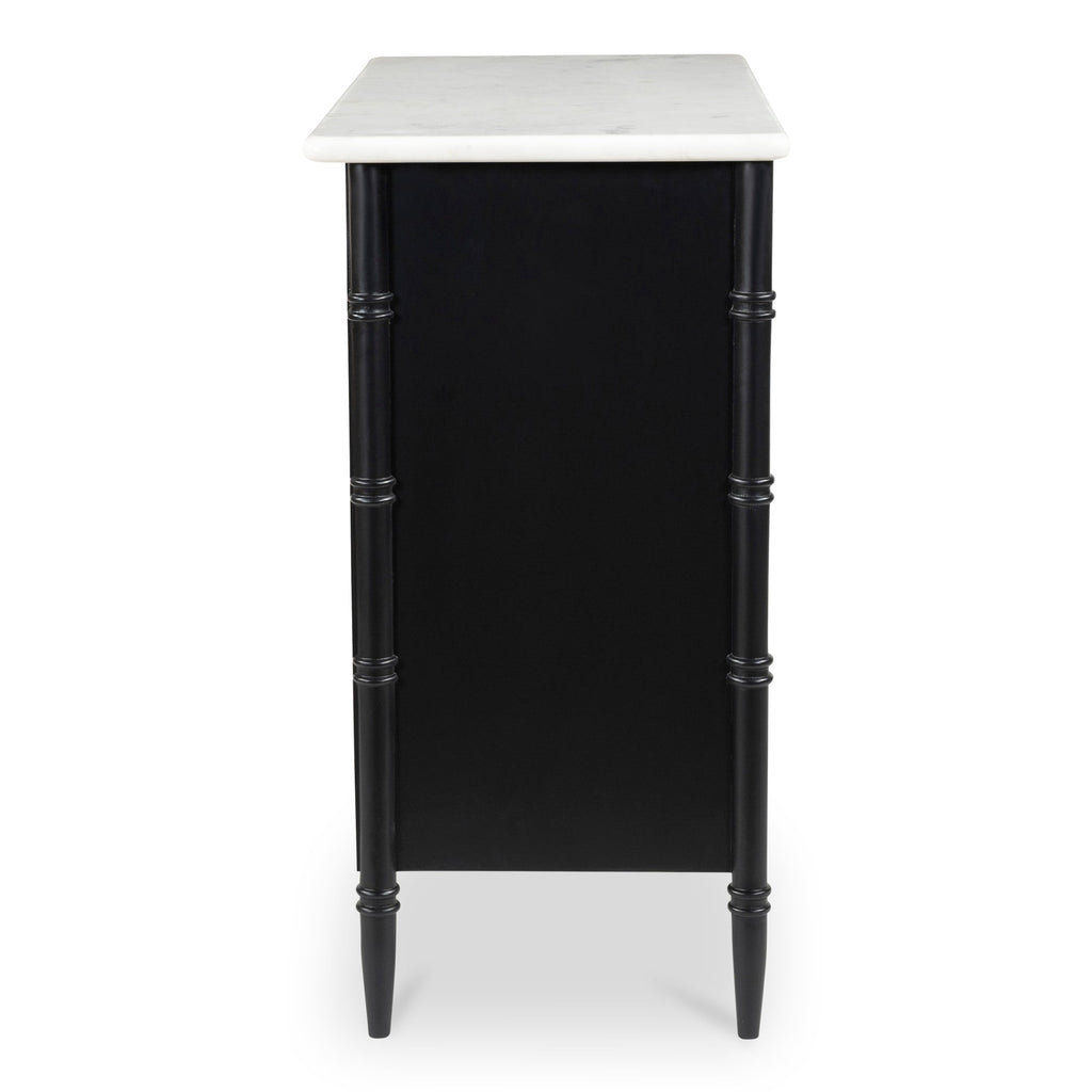Moe's Home Eleanor 5 Drawer Chest Black