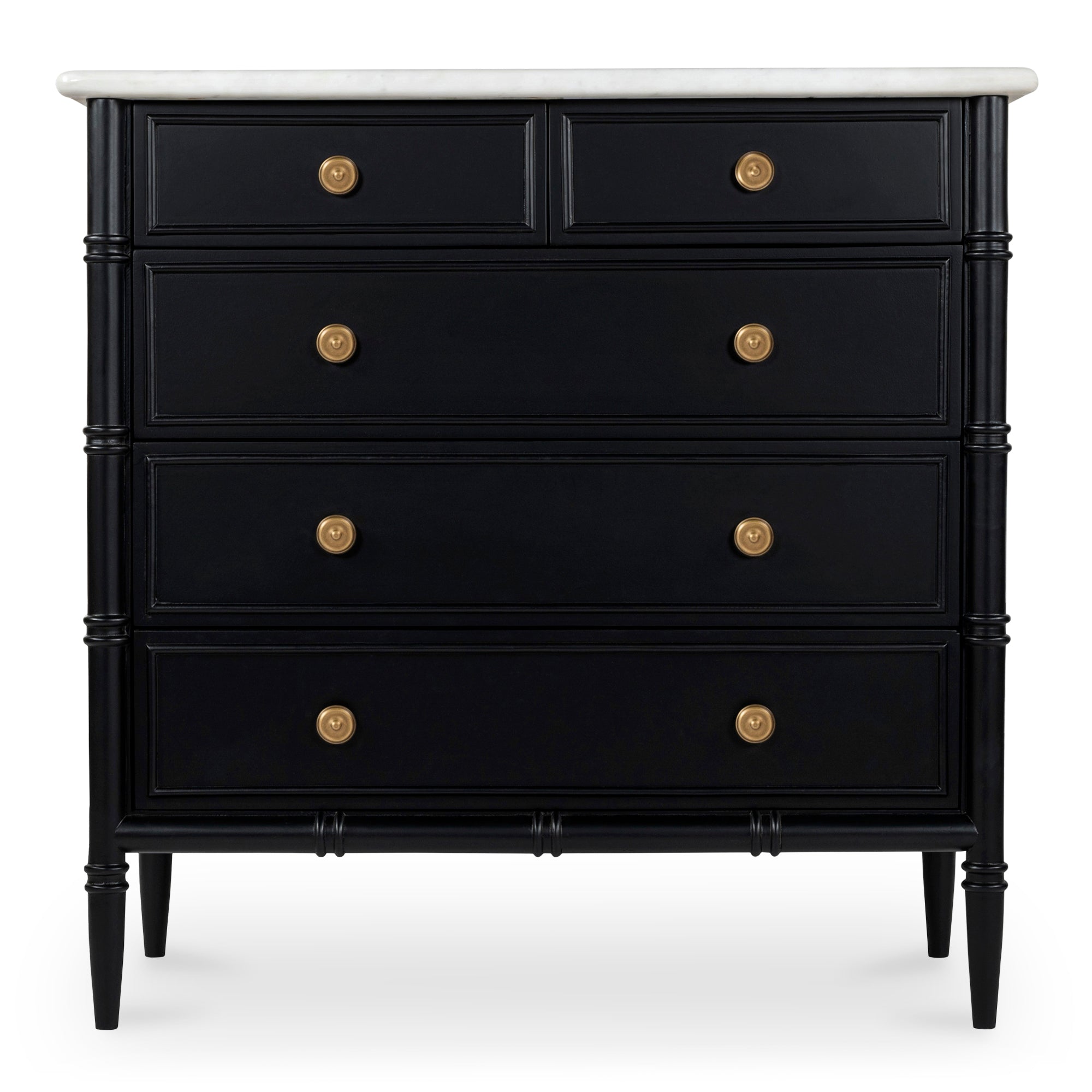 Moe's Home Eleanor 5 Drawer Chest Black