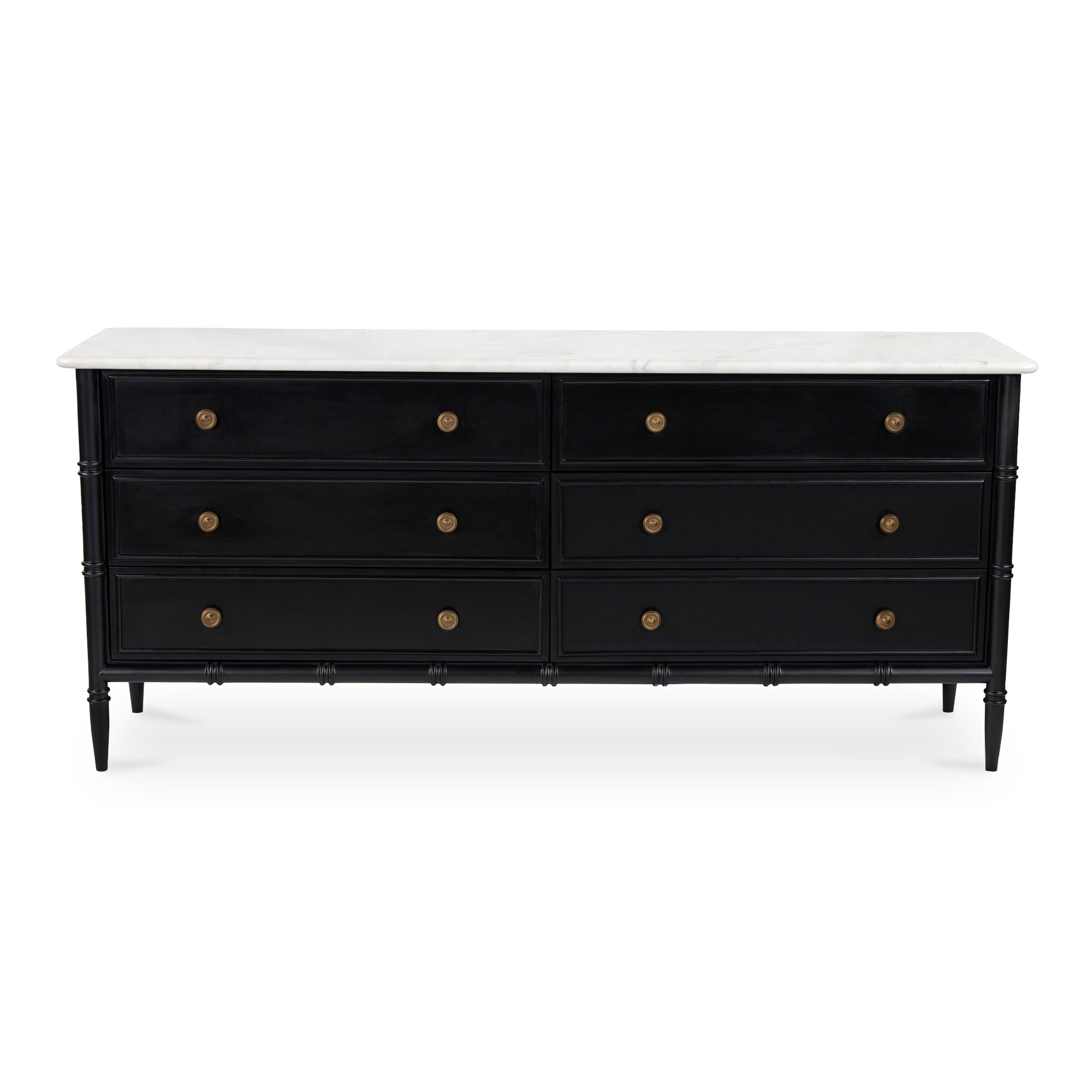 Moe's Home Eleanor 6 Drawer Dresser Black