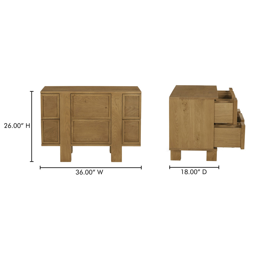 Moe's Home Henley Nightstand Brown
