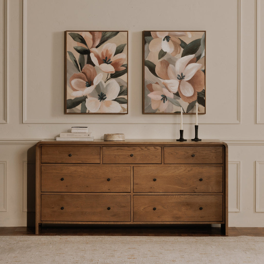 Moe's Home Riley 7 Drawer Dresser Oak