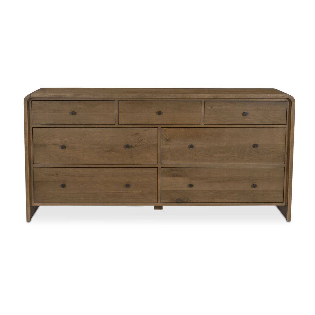 Moe's Home Riley 7 Drawer Dresser Oak