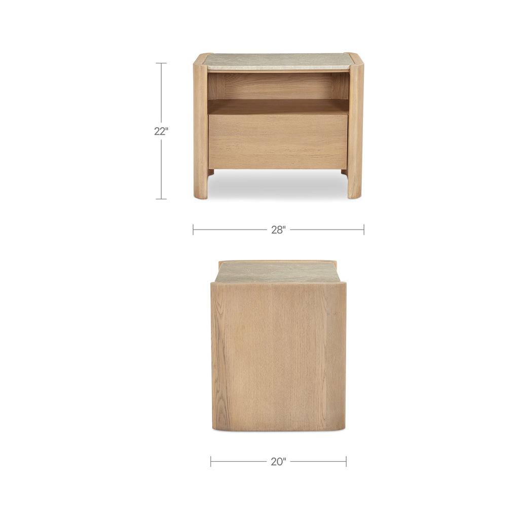 Moe's Home Lane Nightstand Natural