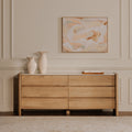 Moe's Home Lane 6 Drawer Dresser Natural
