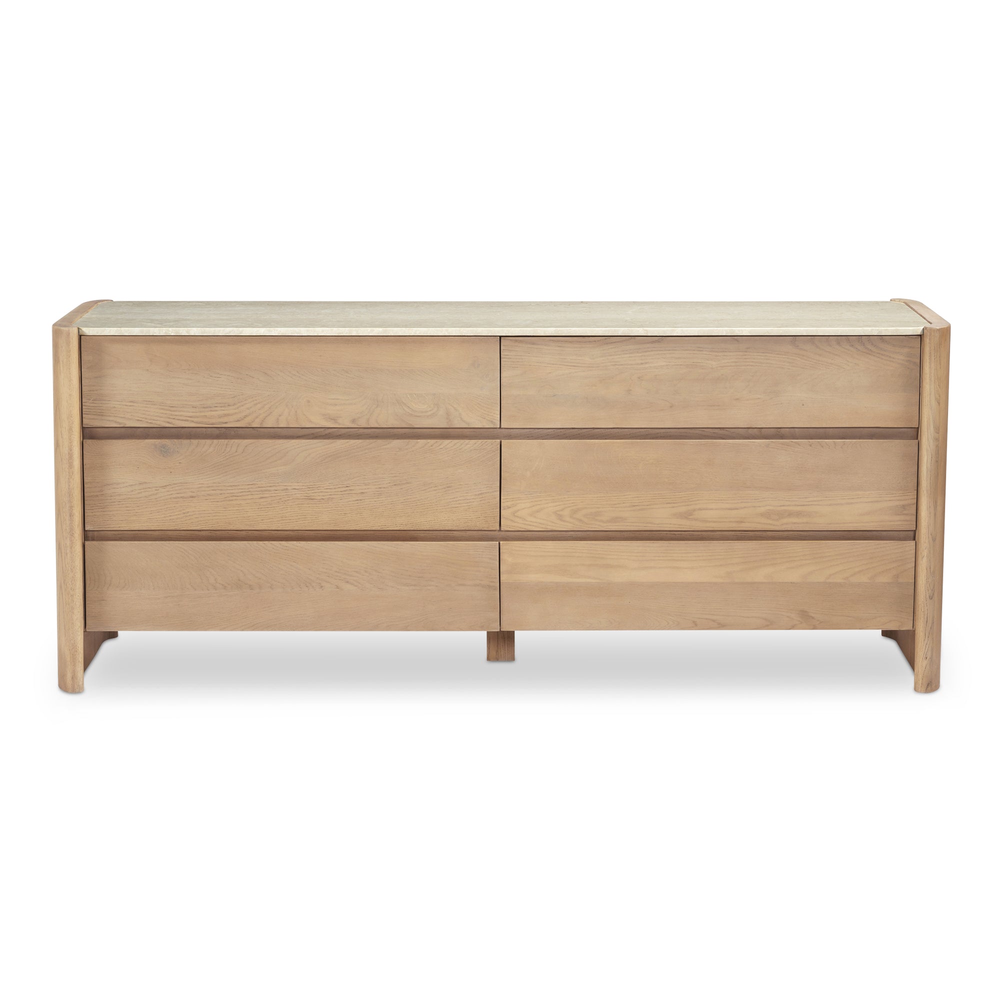 Moe's Home Lane 6 Drawer Dresser Natural