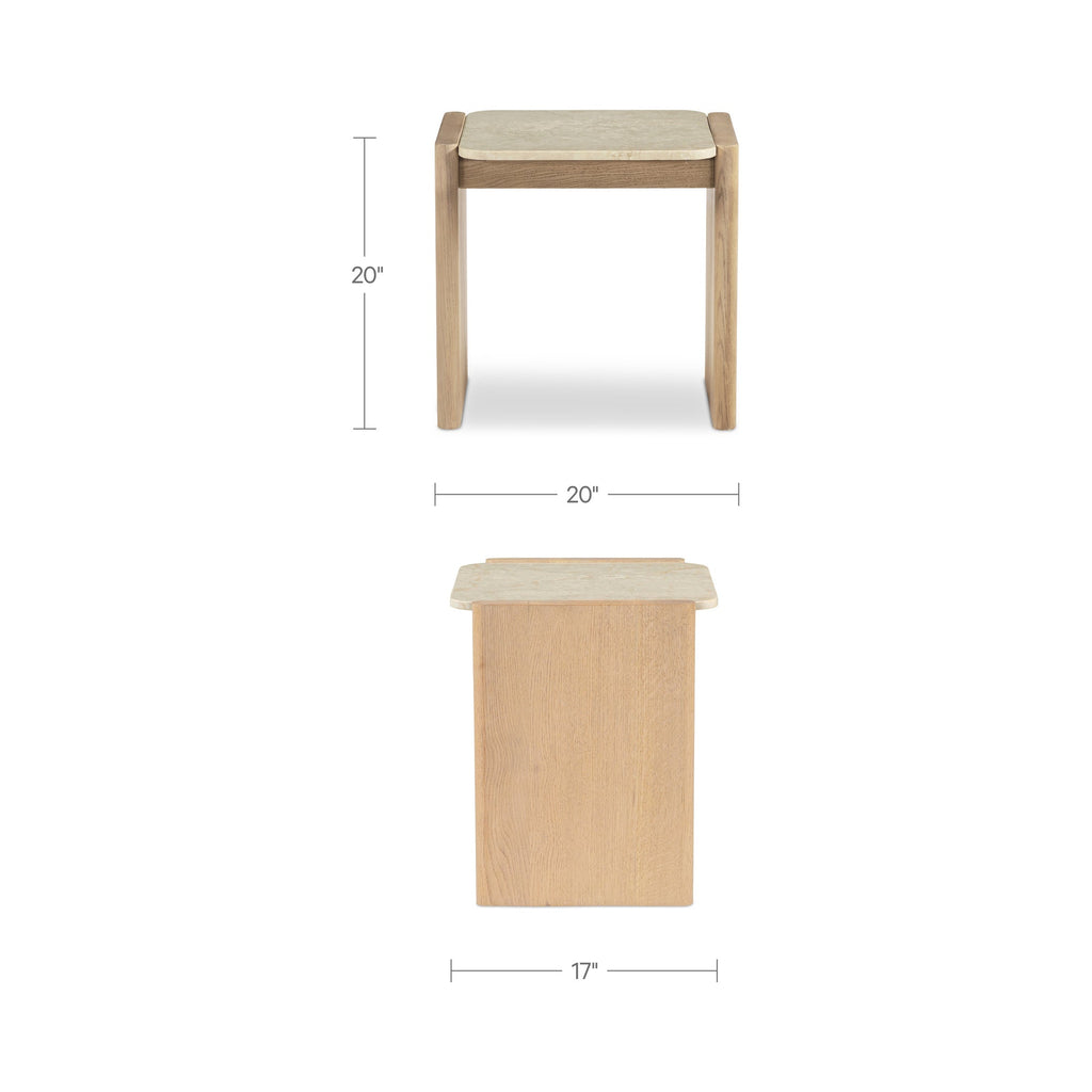 Moe's Home Lane Side Table Natural