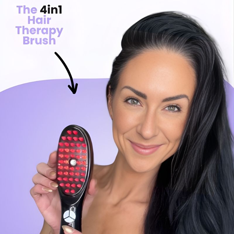 Red & Blue Light Hair Brush for Hair Growth
