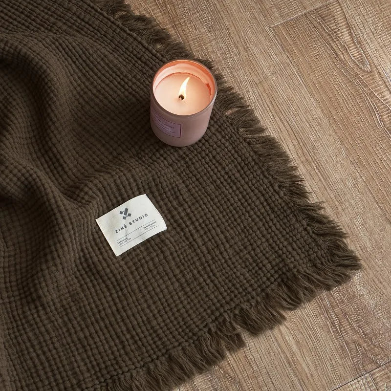 Cotton Gauze Throw Blanket