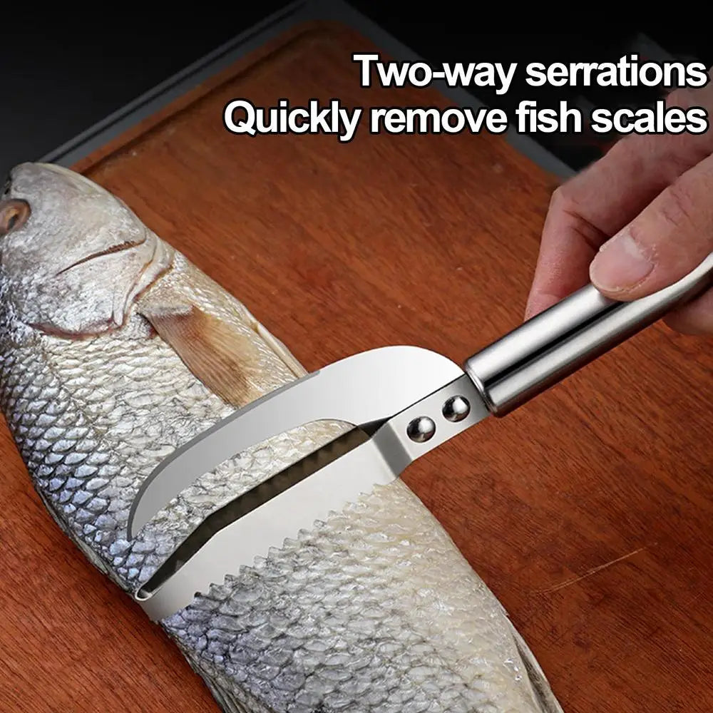 Fish Scale Remover Knife Picking shrimp thread Stainless Scaler for Fish Cleaning Tools Fish Skin Brush Tongs Kitchen Tweezers