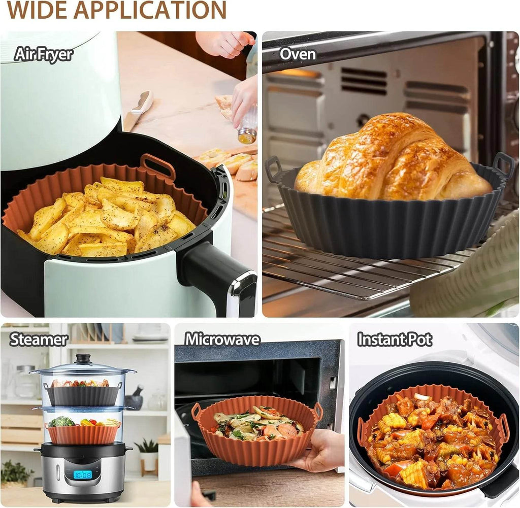 Reusable Silicone Air Fryer Basket – Non-Stick Tray