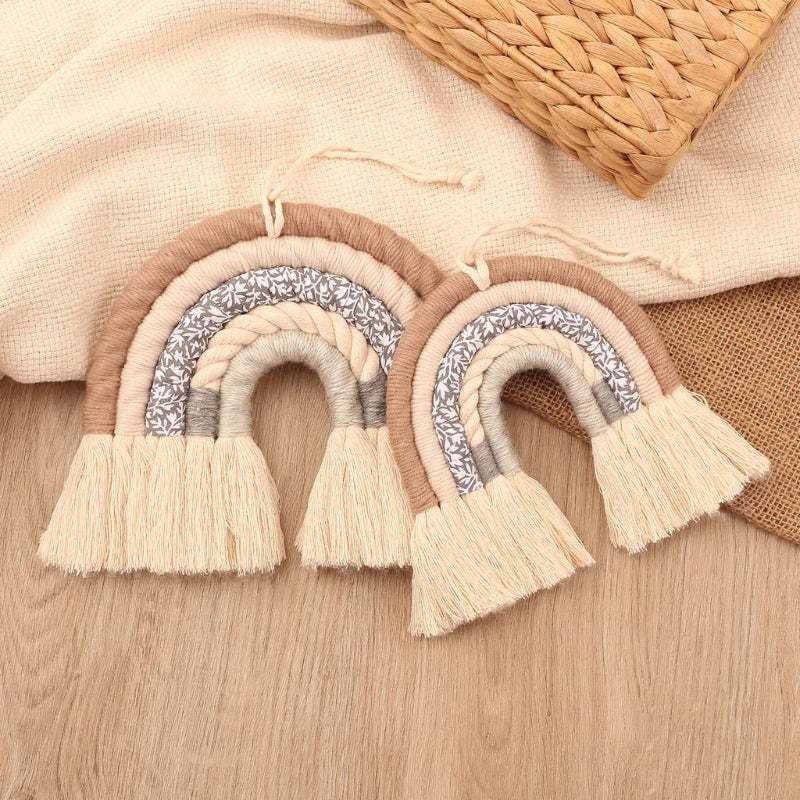 Handmade Cotton Rainbow Wall Hanging